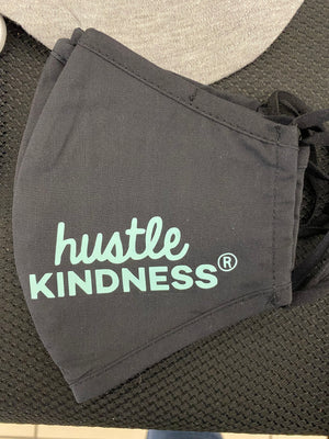 Adult Hustle Kindness Cotton Face Mask - Basic