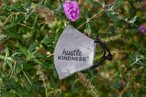 Adult Hustle Kindness Cotton Face Mask - Basic