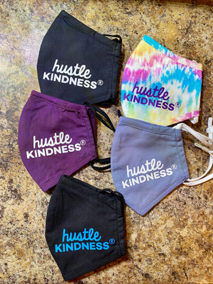 Child Hustle Kindness Cotton Face Mask - Adjustable