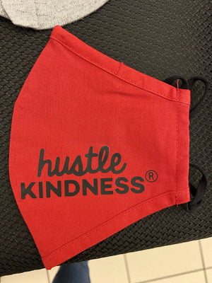 Adult Hustle Kindness Cotton Face Mask - Basic