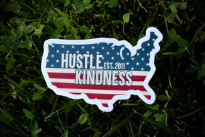 Hustle Kindness Red White and Blue USA