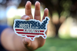 Hustle Kindness Red White and Blue USA
