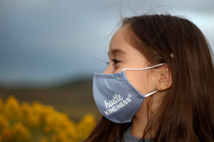 Child Hustle Kindness Cotton Face Mask - Adjustable