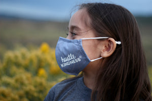 Adult Hustle Kindness Cotton Face Mask - Basic