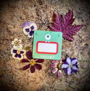 Scratch-off Monster Lunchbox Note (Single)