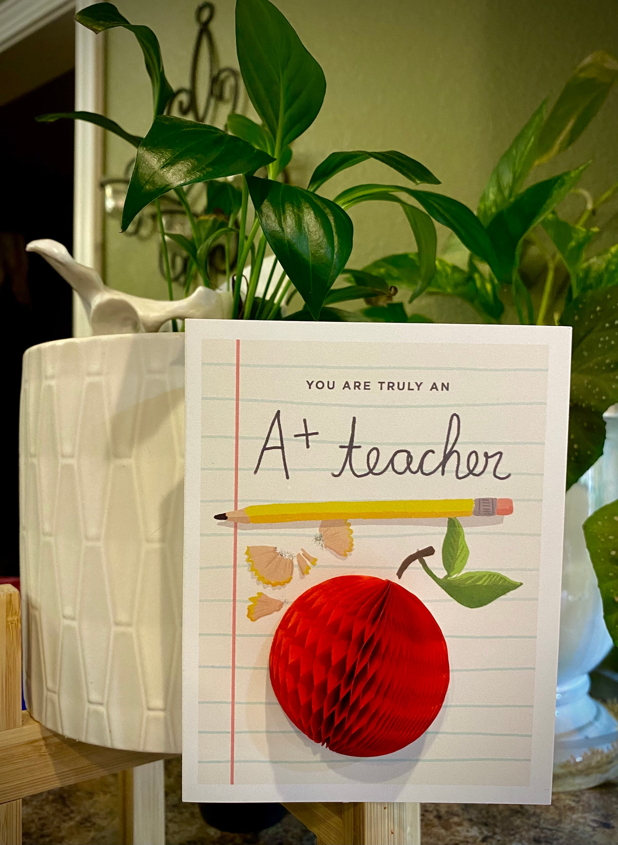 A+ Teacher Pop-up Card