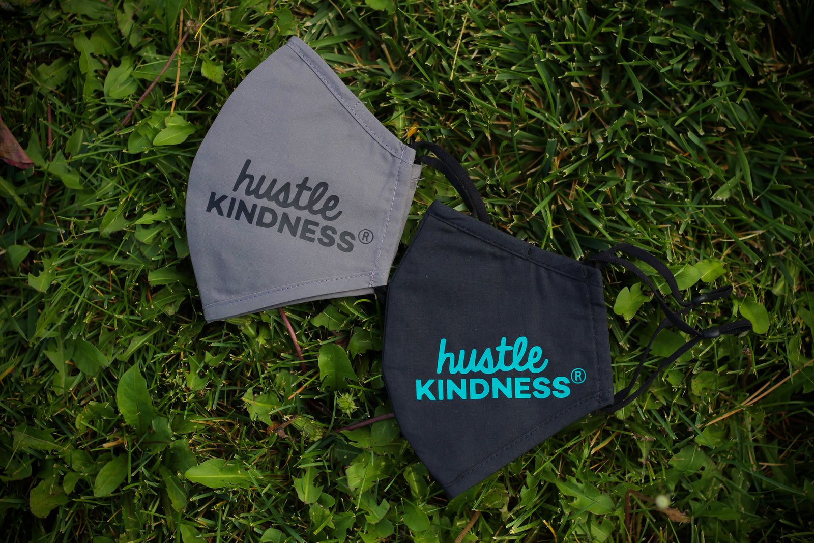 Adult Hustle Kindness Cotton Face Mask - Basic