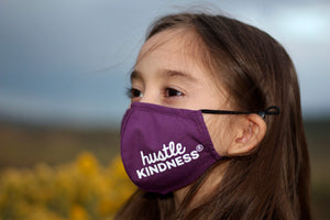 Child Hustle Kindness Cotton Face Mask - Adjustable