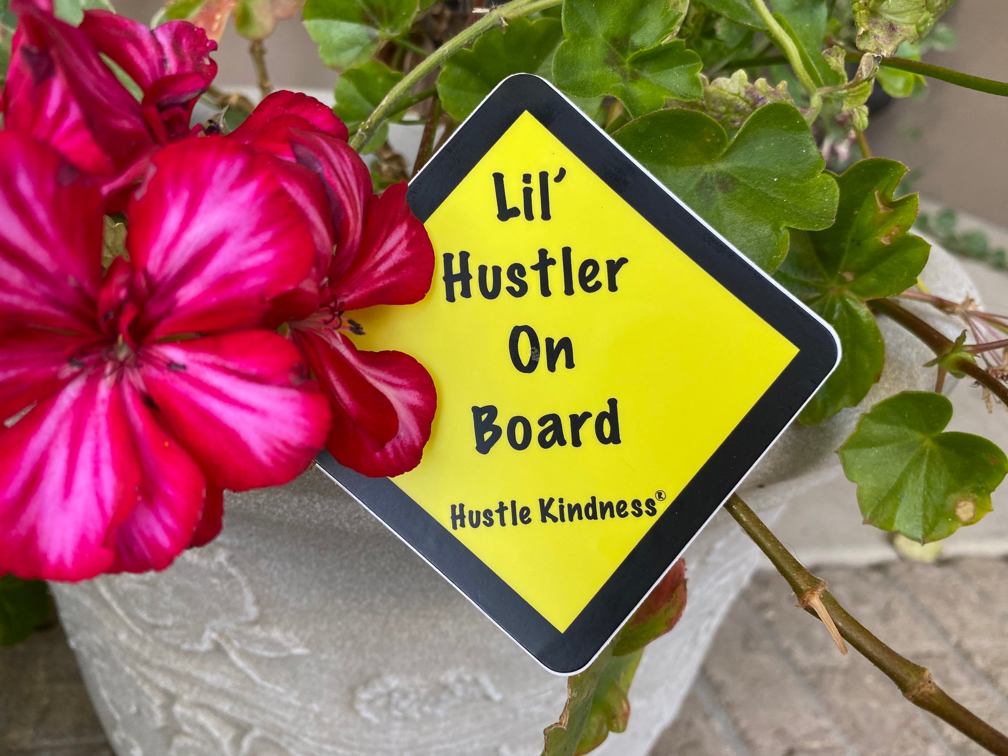 Lil' Hustler on Board Sticker