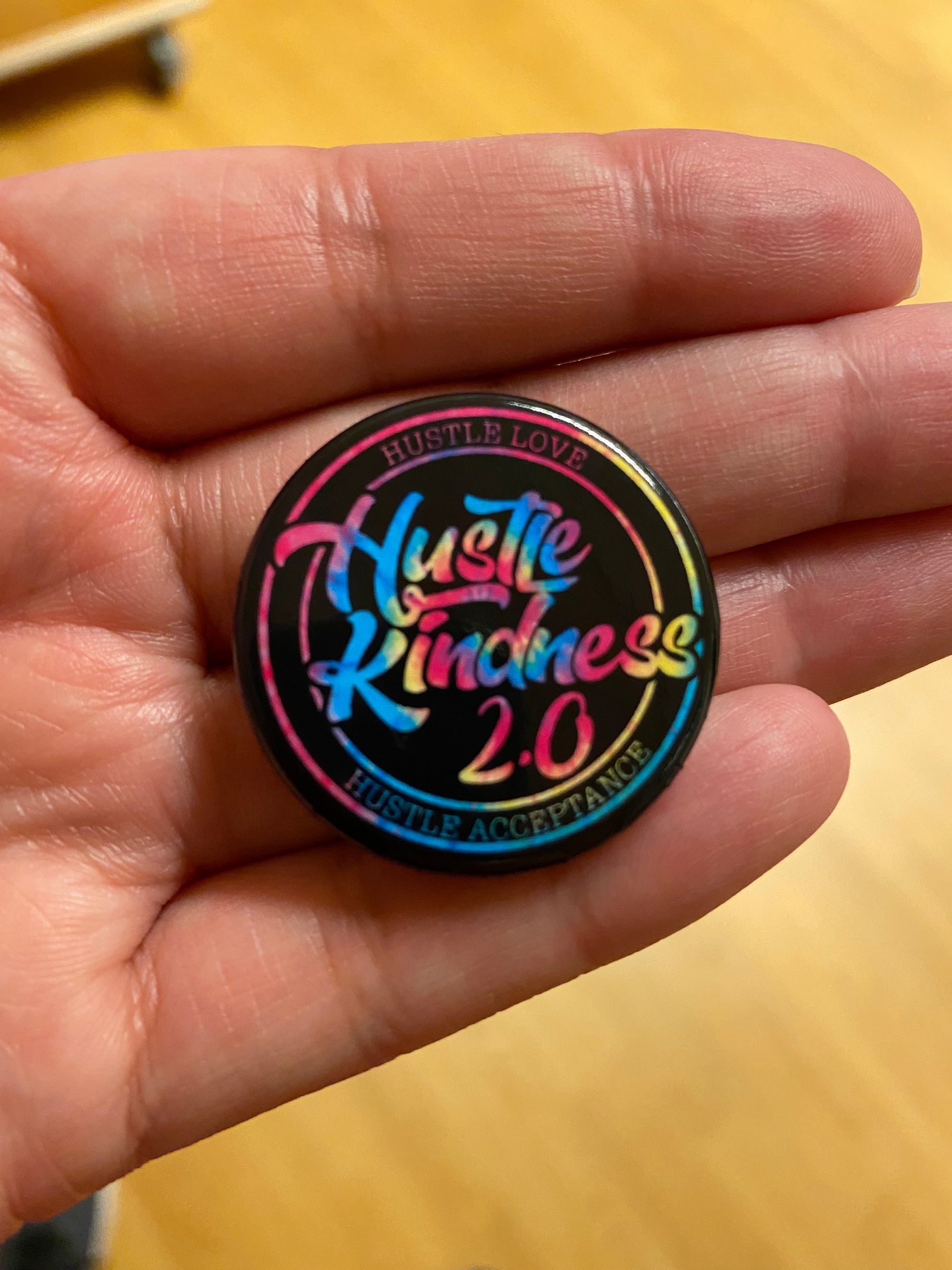 Hustle Kindness Logo Button