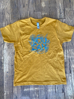 You Can Youth Tee In Antique Gold
