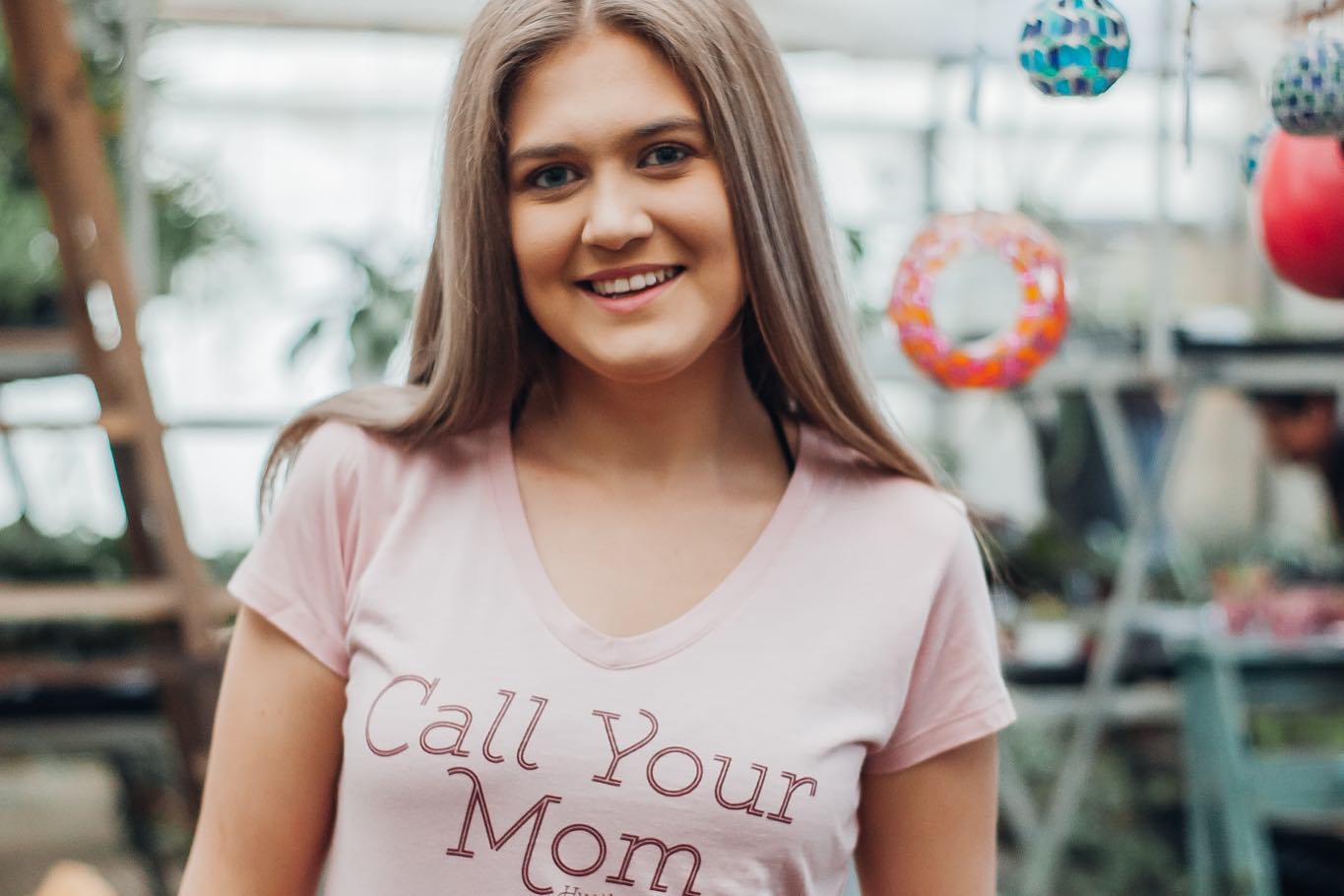 Call Your Mom Ladies fit V-neck